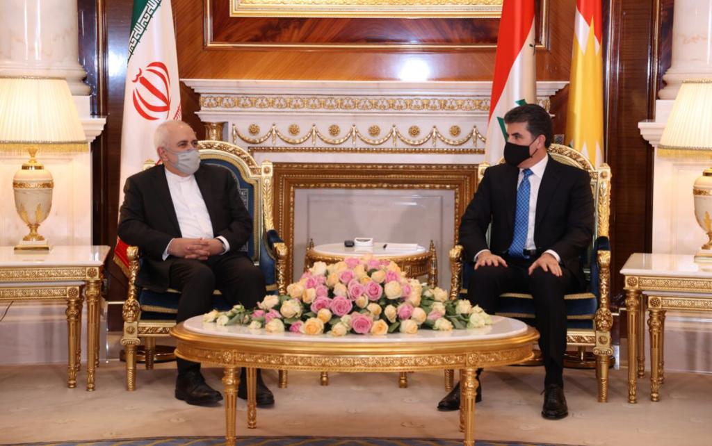 Zarif to President Barzani: Iran aspires a stable region