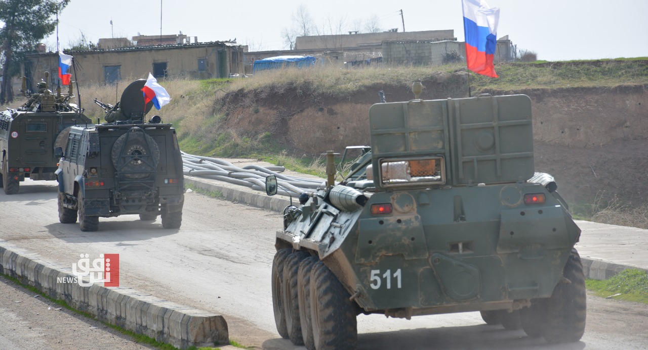 Russian police conduct a patrol in AANES