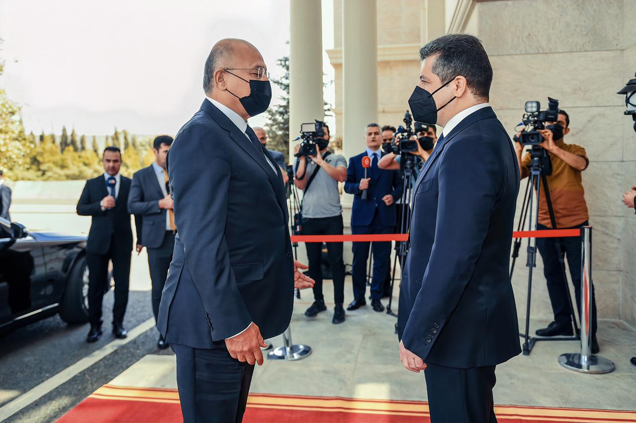 Kurdistan Region leaders meet with Barham Salih in Permam 1619696342737