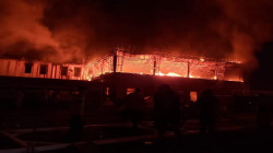 Civil Defense teams extinguish a fire in Diyala 