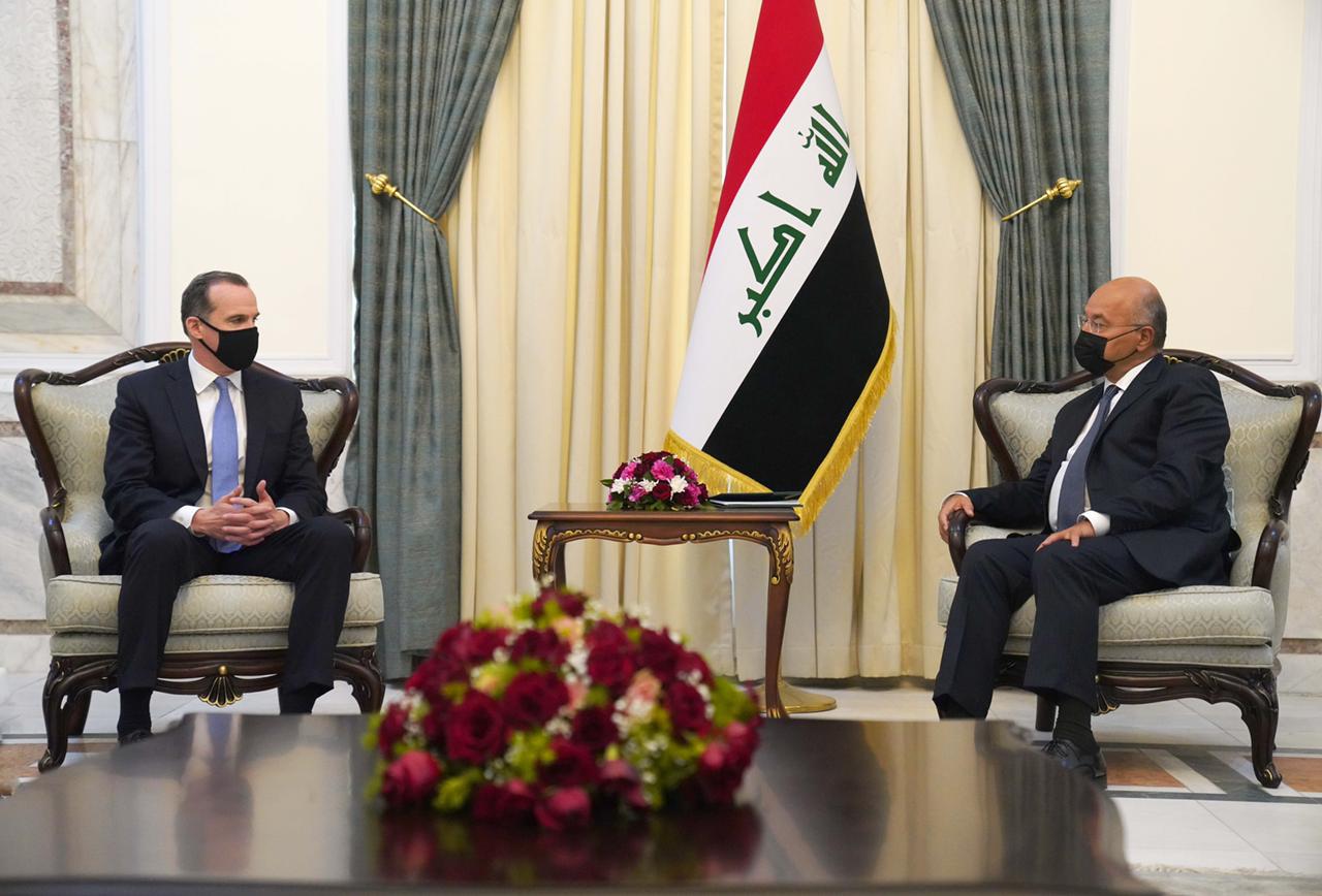 A US delegation visits the Iraqi President affirms the United States support for a strong Iraq 