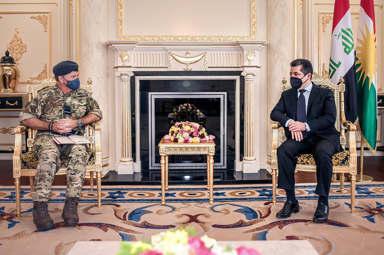 مسرور بارزاني ووفد بريطاني يؤكدان على تفعيل التنسيق الأمني المشترك لردع داعش