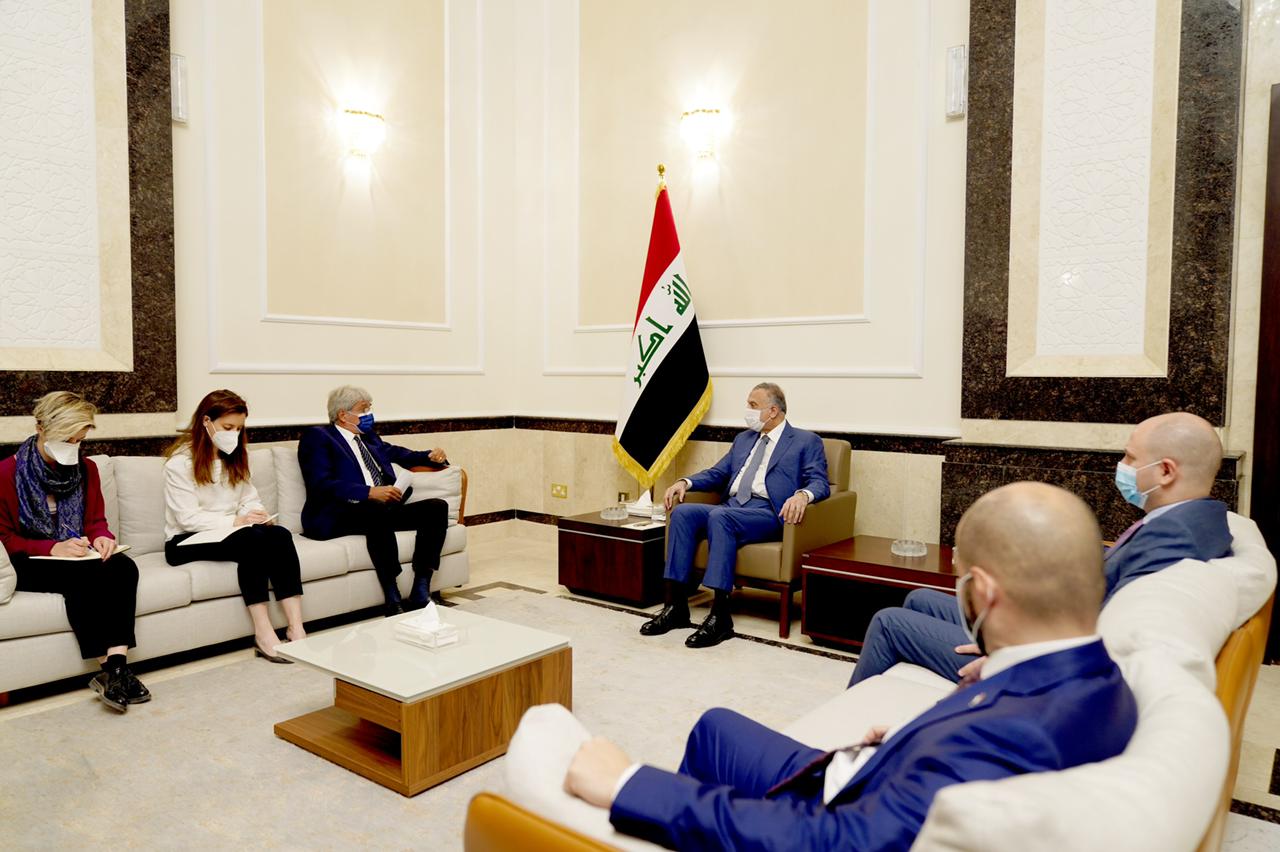 Iraqs PM discusses security and economic coordination with Frances ambassador 