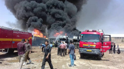 A huge fire erupted in the Iranian port city of Bushehr, no casualties reported 