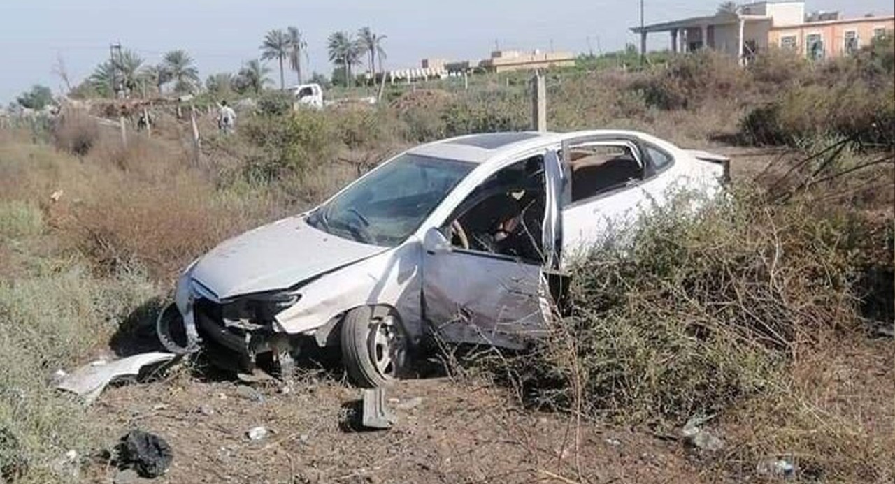 Two policemen one injured in a traffic accident in Saladin