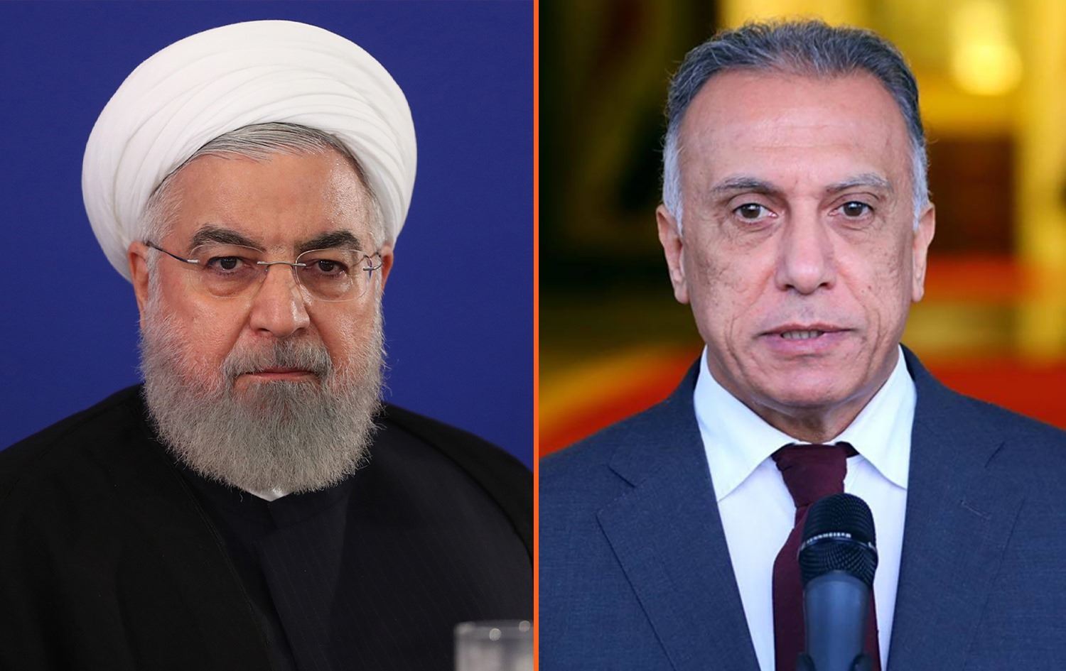 روحاني يتصل بالكاظمي: الوجود الأمريكي عند الحدود السورية غامض