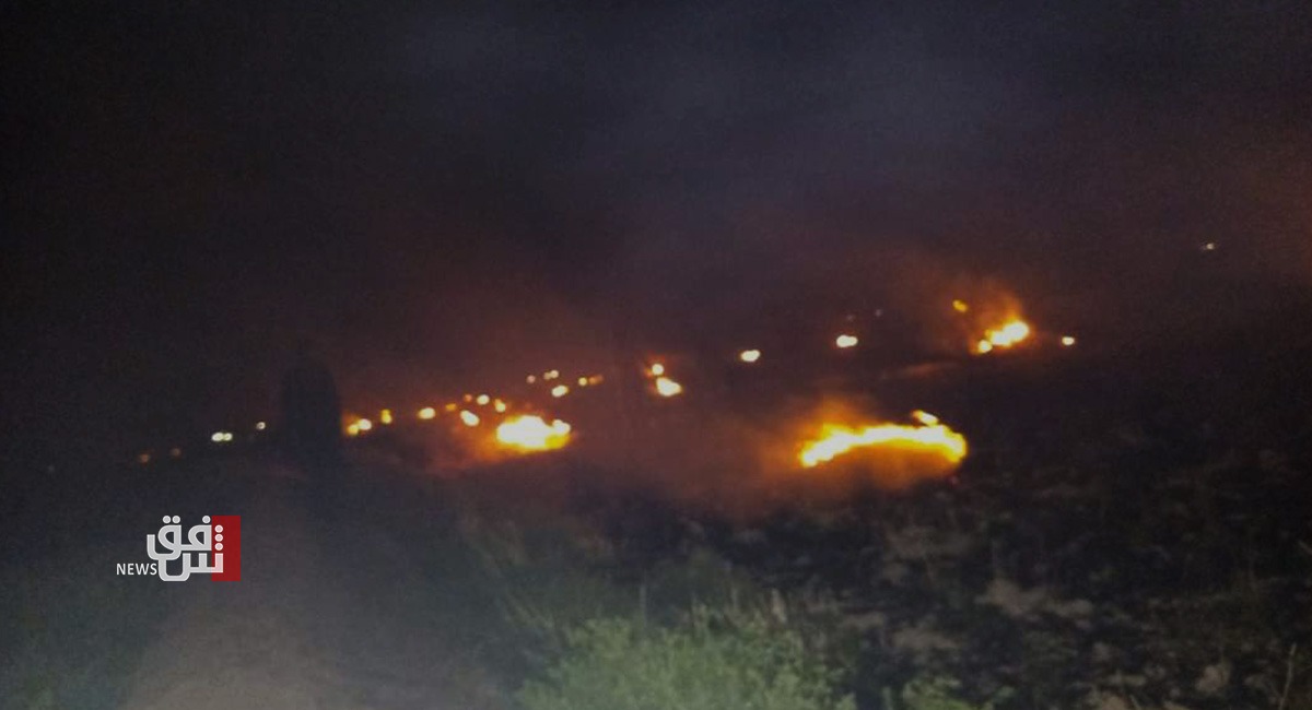 حريق يأكل الأخضر واليابس لمئات الدونمات في دهوك