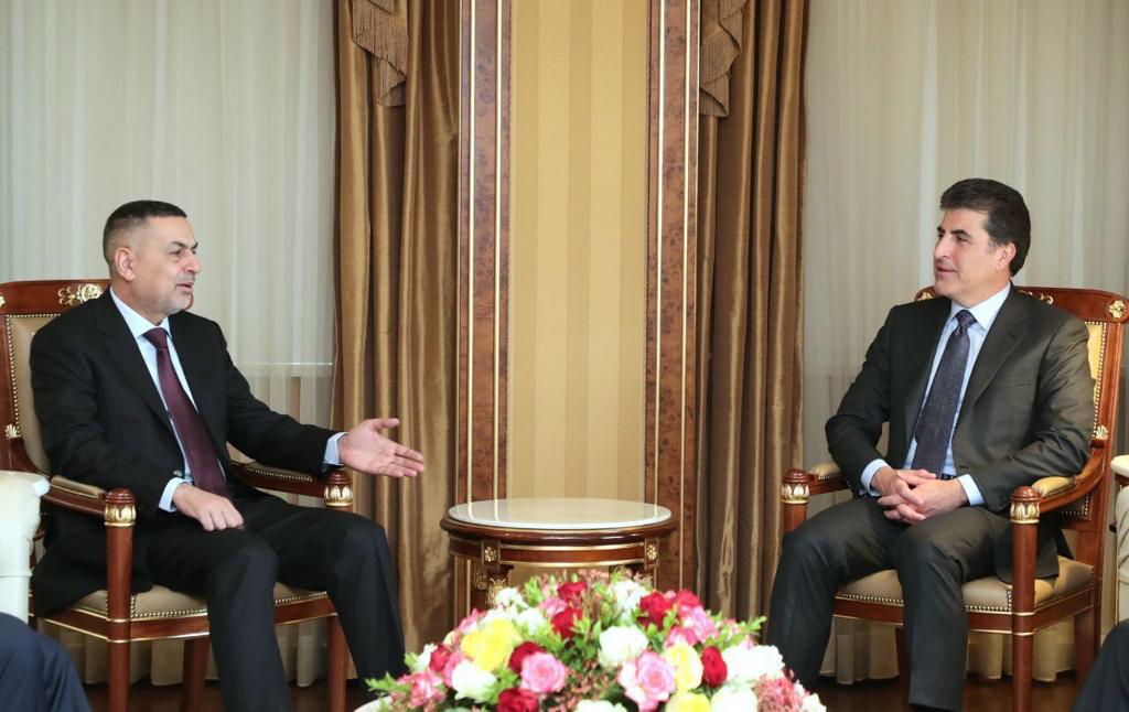 President Barzani hosts the Governor of Basra