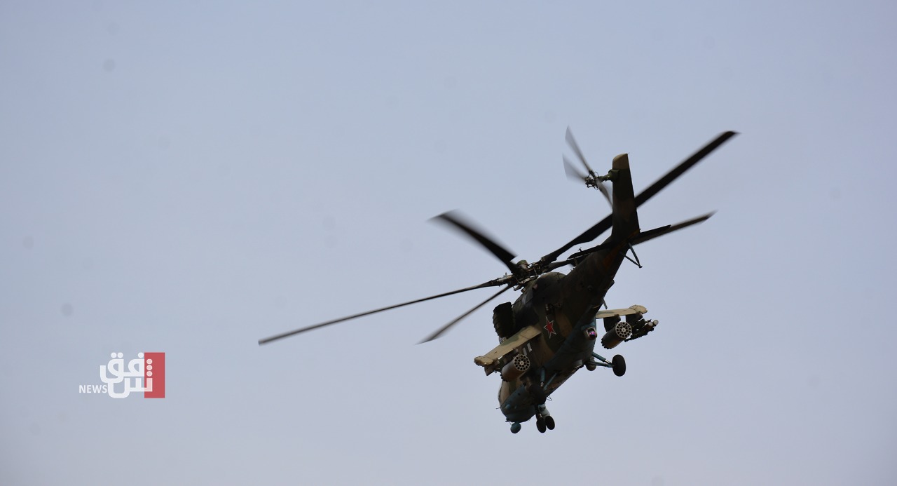الهليكوبتر التركية تقصف اطراف قرية شمال دهوك 