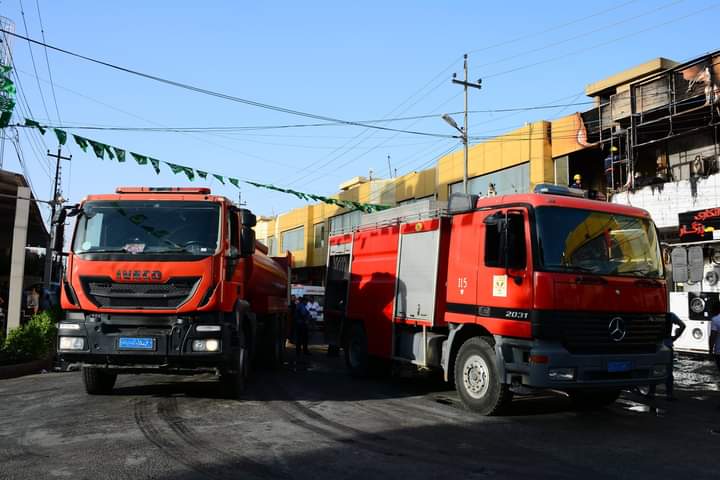 Civil Defense teams extinguish two fire accidents in Erbil and Adhamiya
