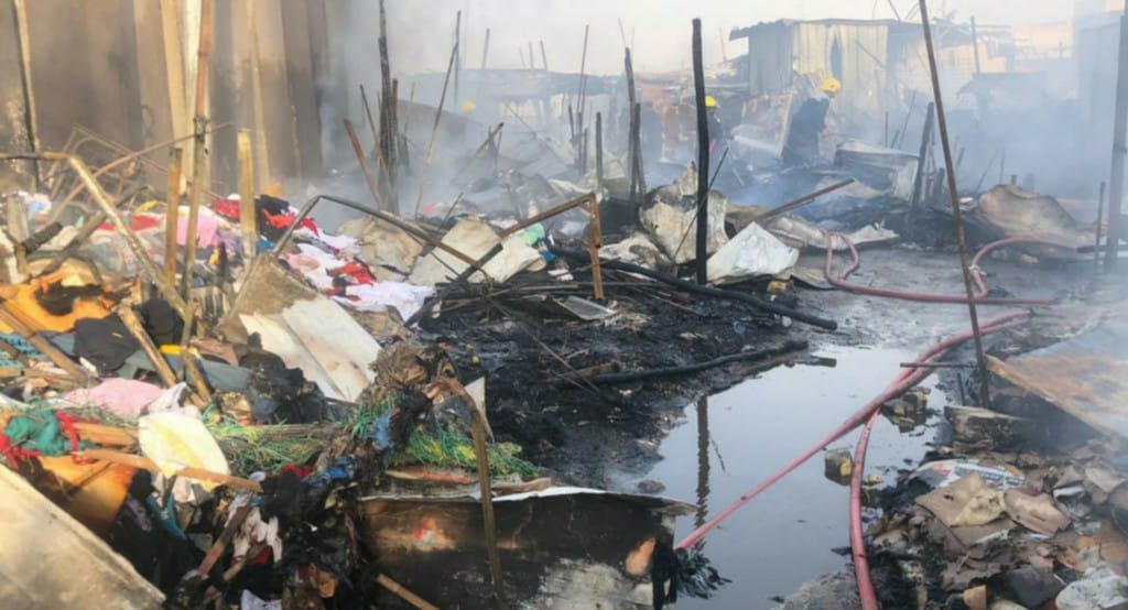Civil Defense teams extinguish a massive fire in Dhi Qar 