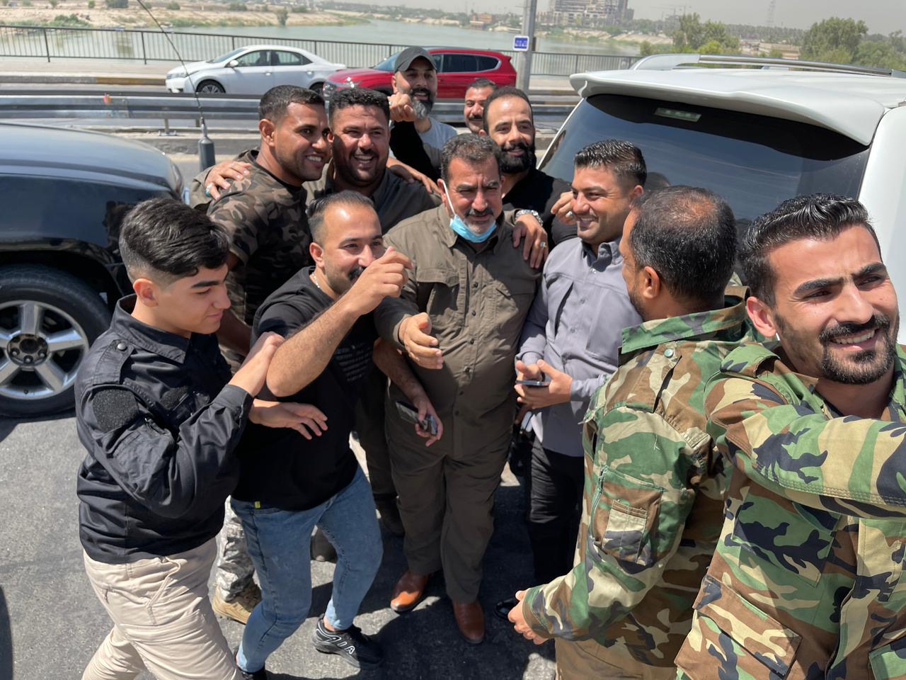 PMF leader Qassem Musleh is released, Photos show