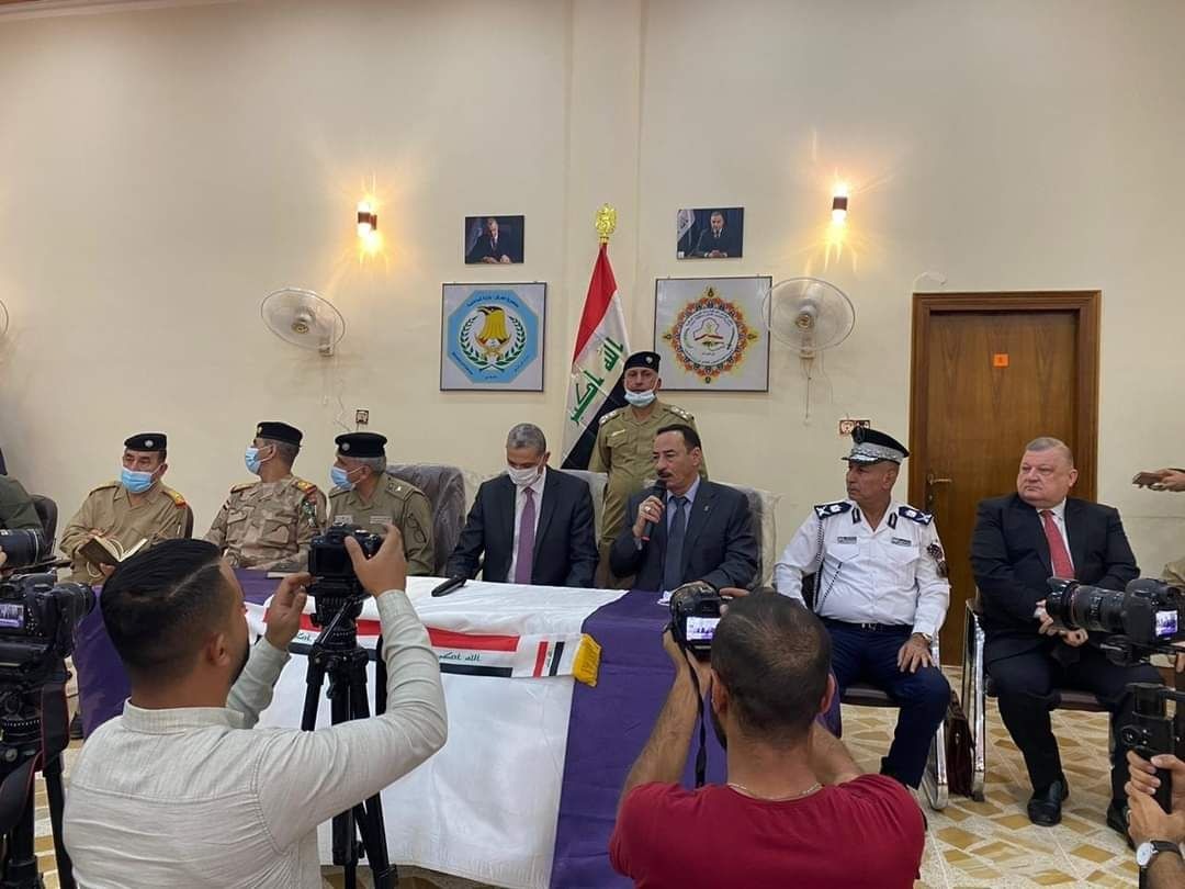 Al-Ghanimi discusses several security files with Nineveh's dignitaries