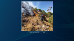Fire erupted in grasslands in al-Sulaymaniyah 