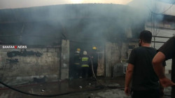فيديو.. حريق كبير في سوق الشورجة ببغداد والدفاع المدني تستنفر فرقها