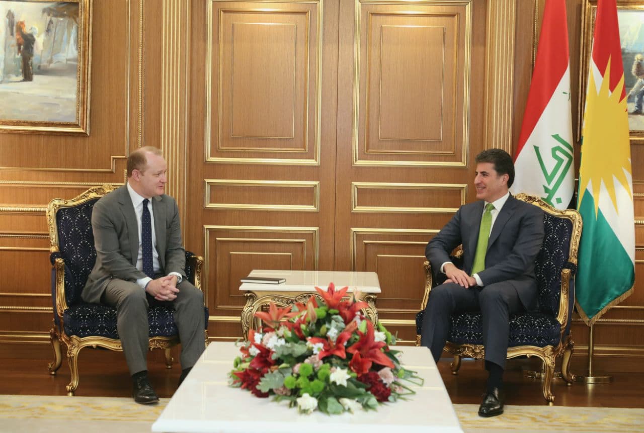 President Barzani discusses with the US special envoy for the Global Coalition several files