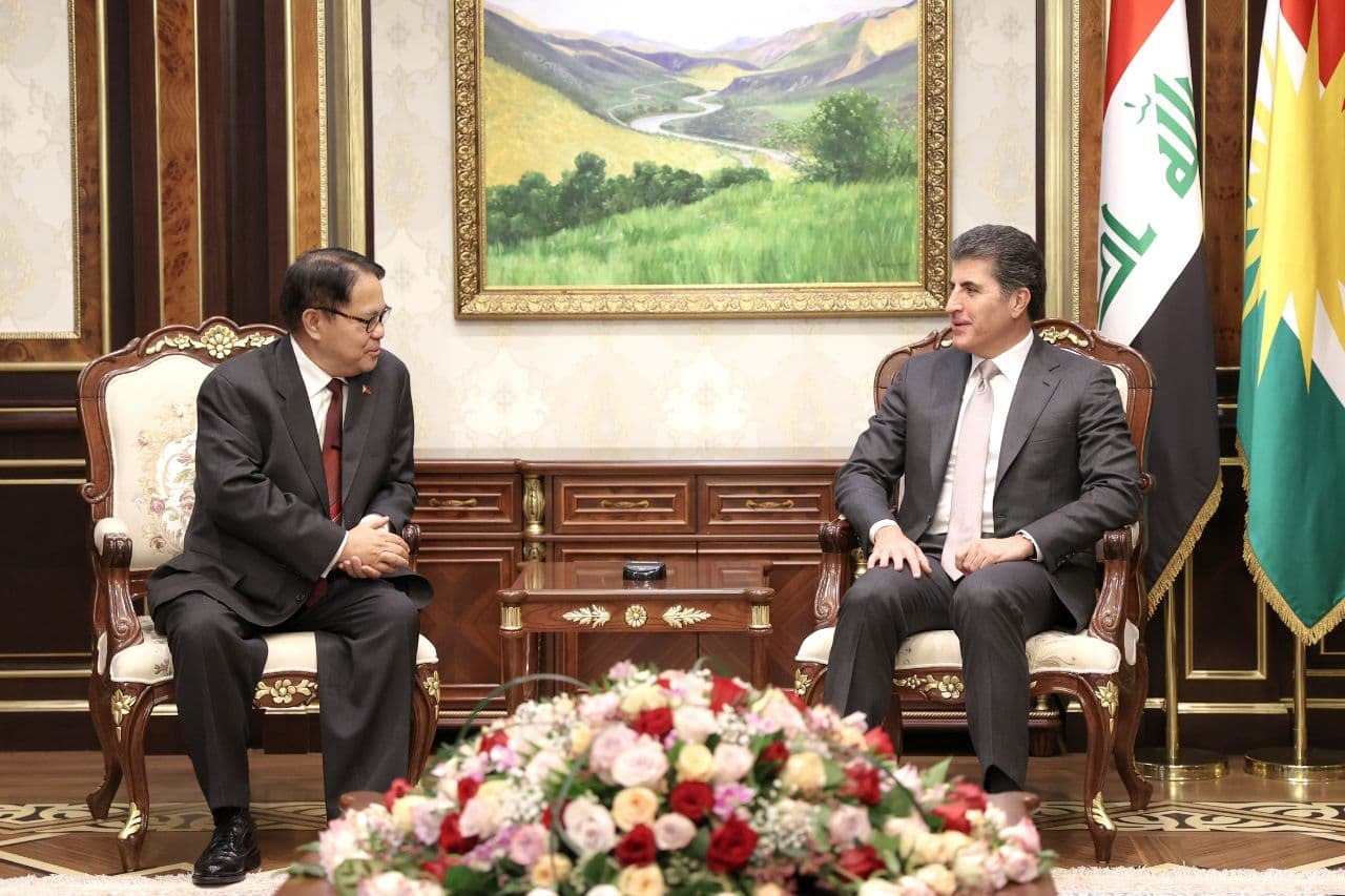 Kurdistan's President hosts the Philippines' ambassador to Iraq