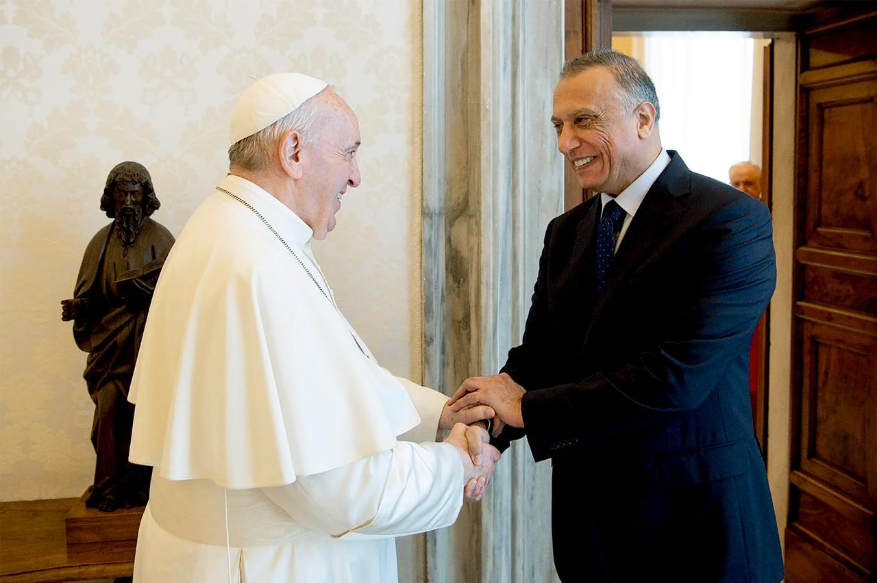Iraq’s Prime Minister meets Pope Francis, pledges to reconstructing the ancient churches destroyed by ISIS