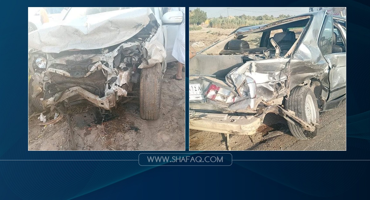 مصرع وإصابة 5 أشخاص بحادث على طريق الديوانية - بغداد