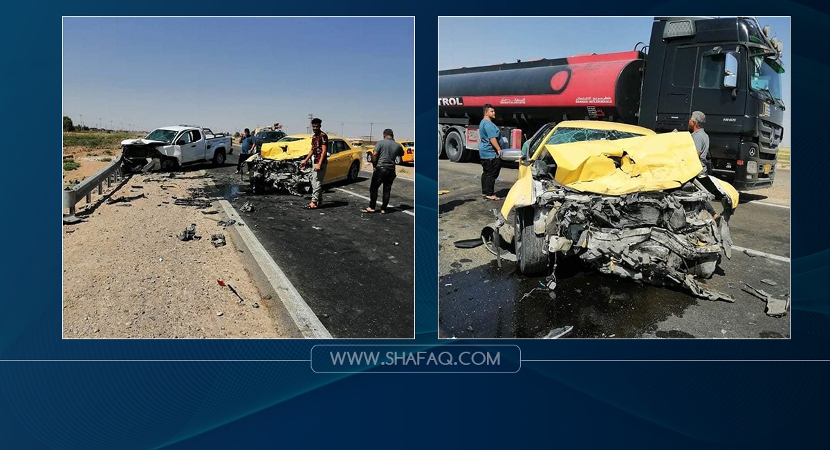 مصرع وإصابة 10 أشخاص بحوادث في محافظتين عراقيتين 