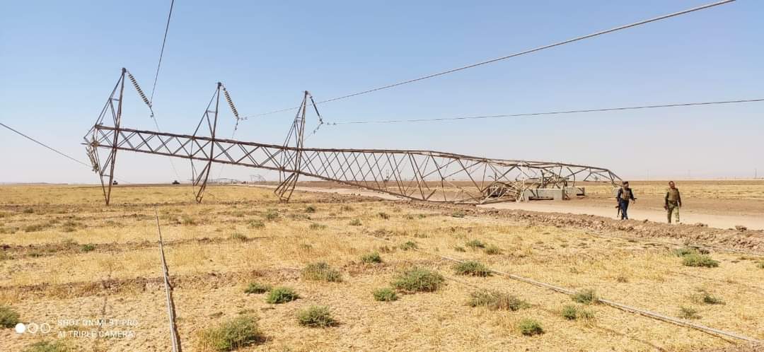Three power transmission towers "sabotaged" in Kirkuk 