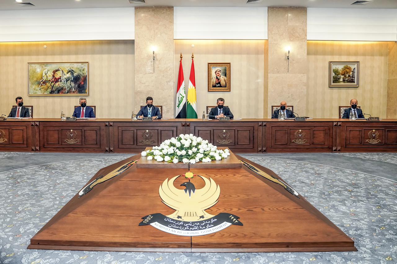 حكومة كوردستان تناقش التنسيق مع برلمان الإقليم وتوافق على مشروع قانون