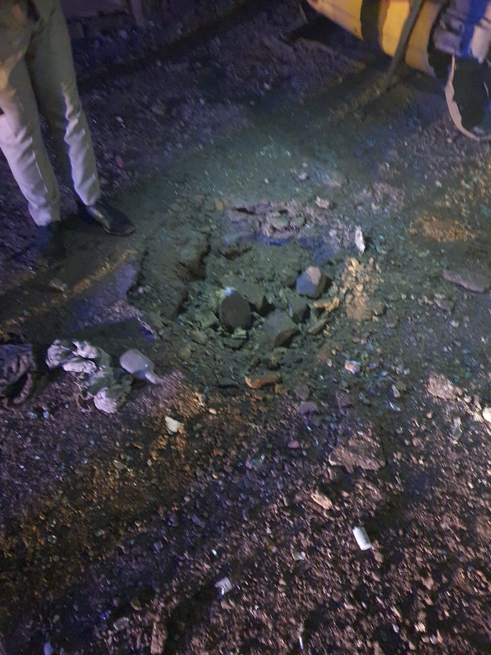 صور.. الإعلام الأمني: قصف صاروخي على مقر أمني وحي سكني في العاصمة بغداد