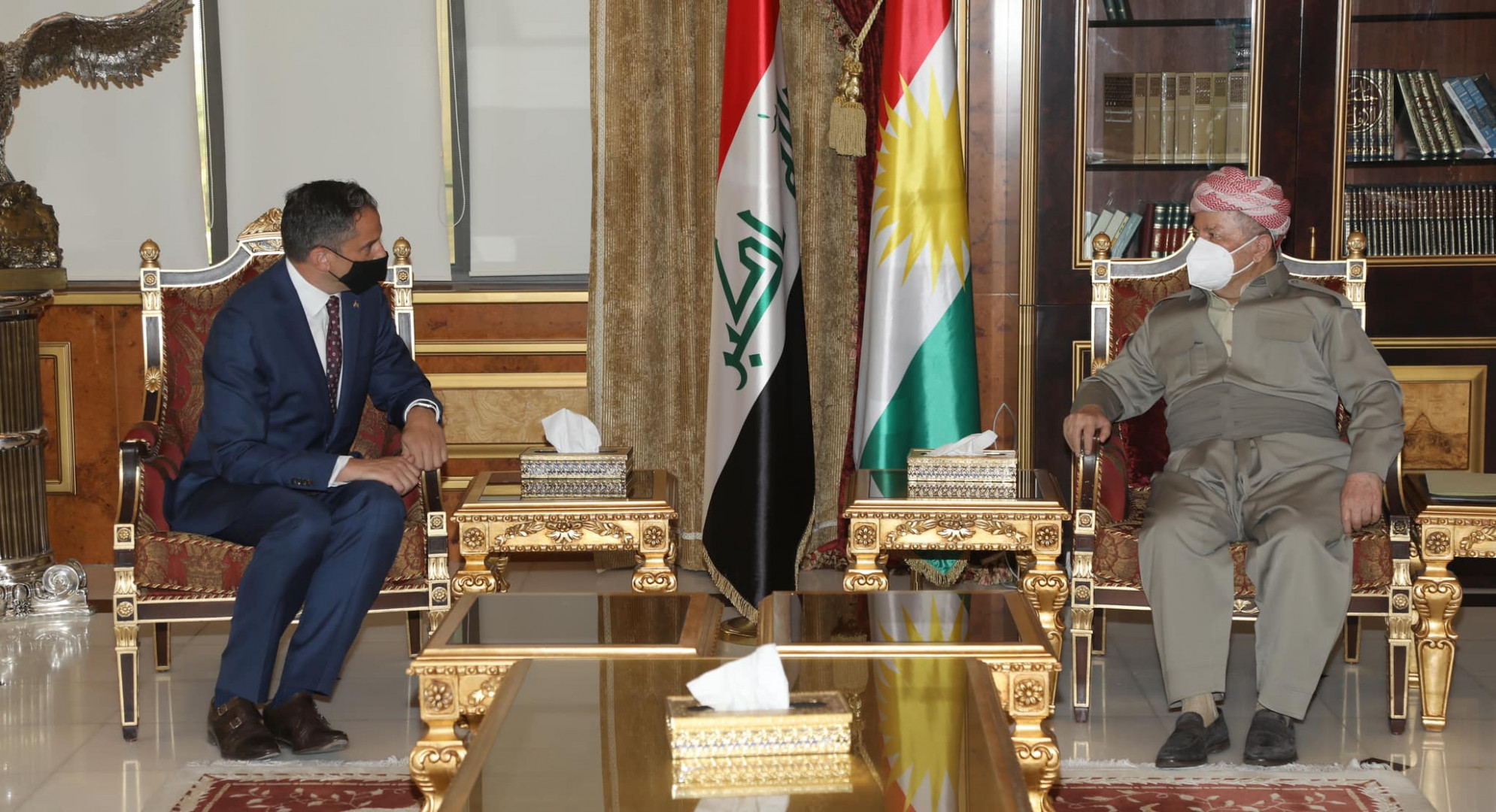 America informs Masoud Barzani of its concern about the security and political challenges in Iraq 1625996666342