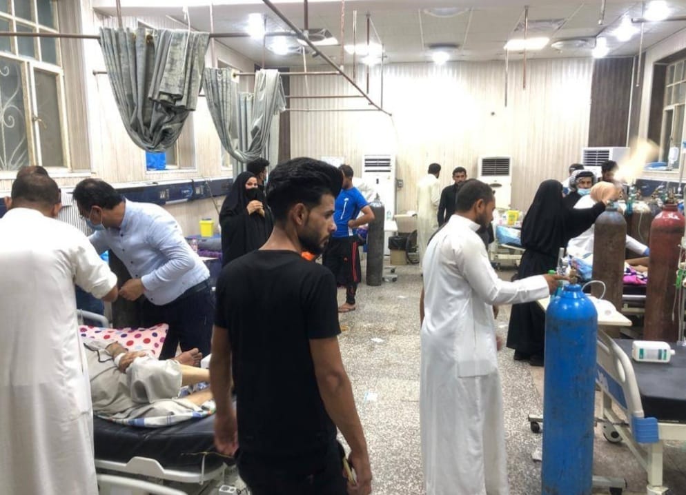 Exploding oxygen tanks killed at least 45 lives at Covid-19 center in Dhi Qar