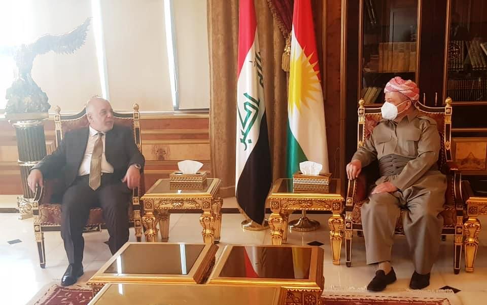 Barzani and al-Abadi discuss preparing for the Iraqi legislative elections 