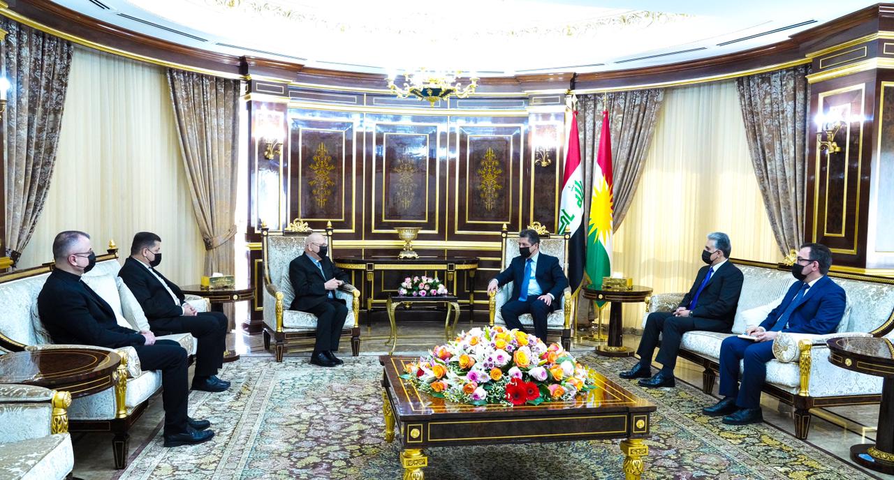 PM Barzani meets with the head of Chaldean Church