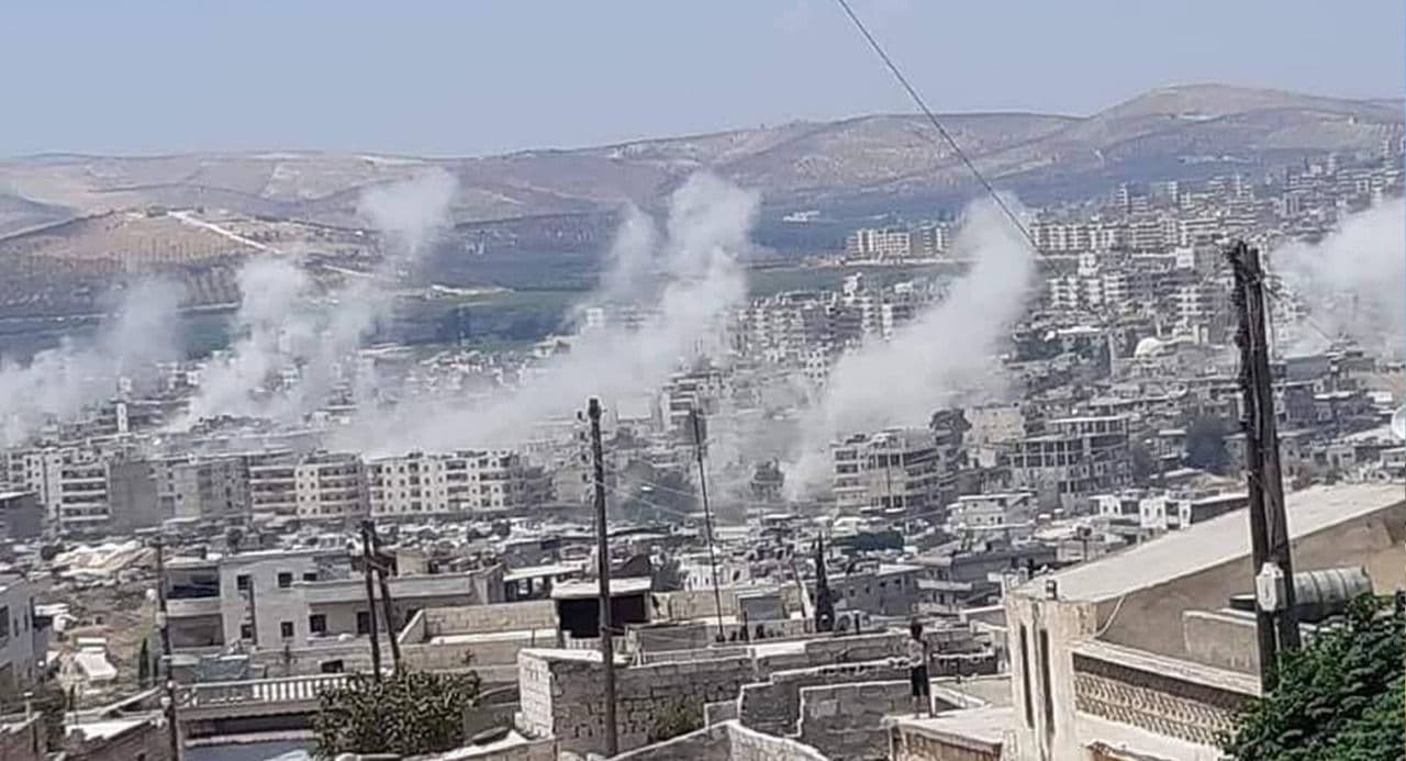 Heavy shelling of unknown source targets Afrin 