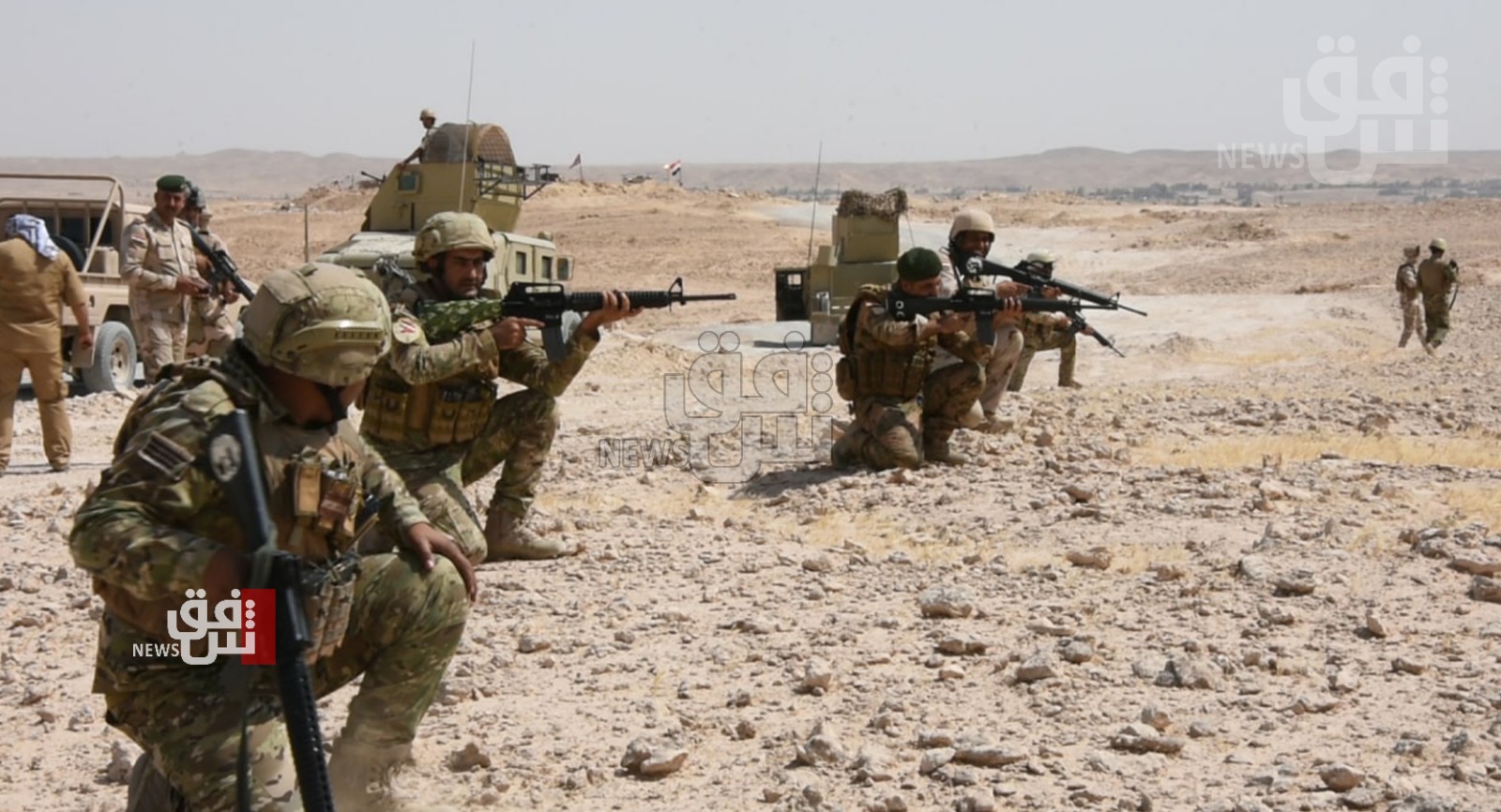 Iraqi CTS launches a security operation to pursue ISIS terrorists near the Saudi borders