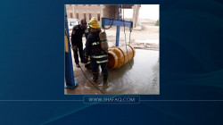 Chlorine leaks in Najaf and the Civil Defense teams intervene 