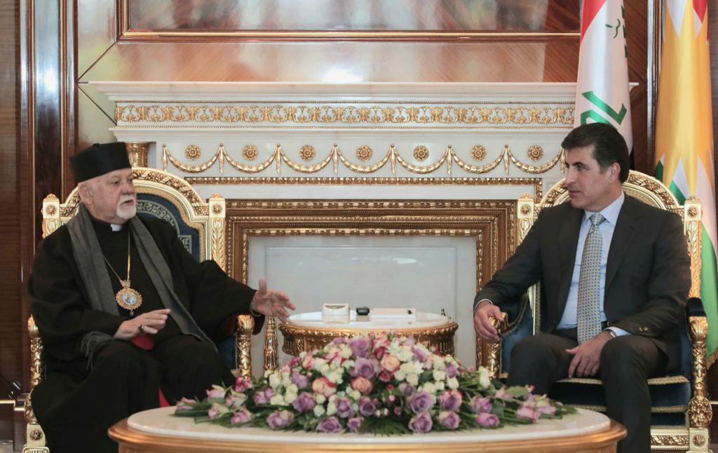 Kurdistan’s President discusses the situation of the Armenian community with archbishop Asadourian