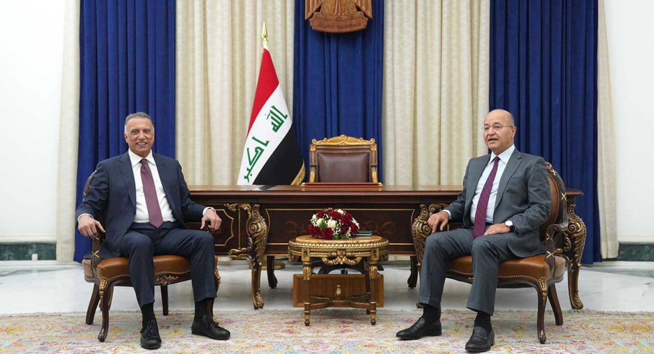 PM alKadhimi and President Salih meet in Baghdad