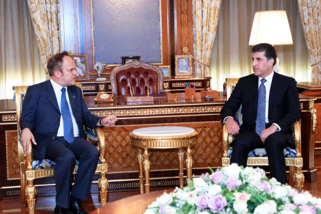 President Barzani bids farewell to outgoing representative of the EU and Ambassador of Finland