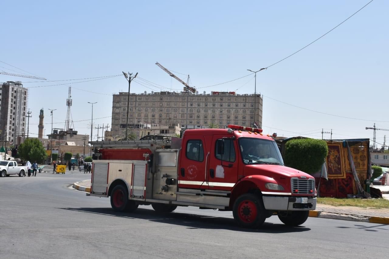 الدفاع المدني يستنفر لإخماد حريق اندلع في مستشفى أهلي وسط بغداد