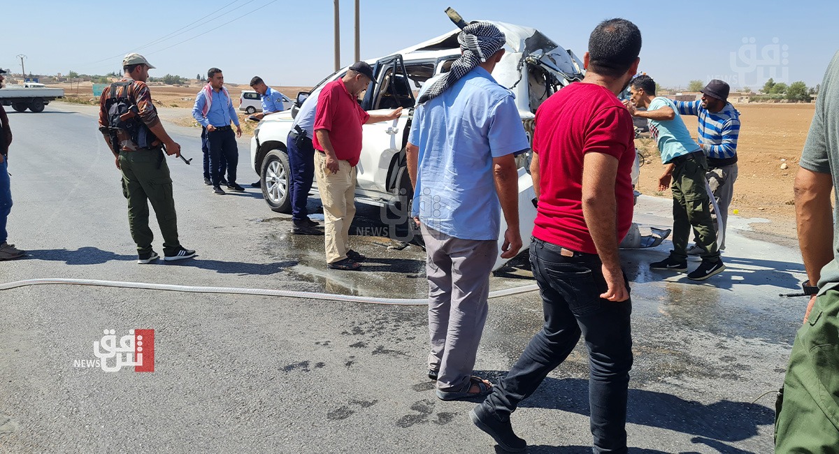 ثلاثة مصابين في انفجار سيارة تابعة للادارة الذاتية بريف القامشلي 