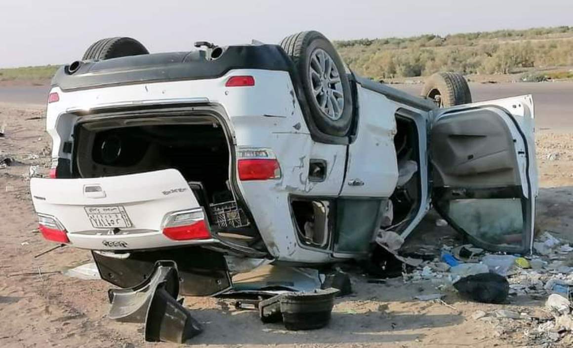 حادث اصطدام مروع يودي بحياة 3 أشخاص على طريق البصرة 