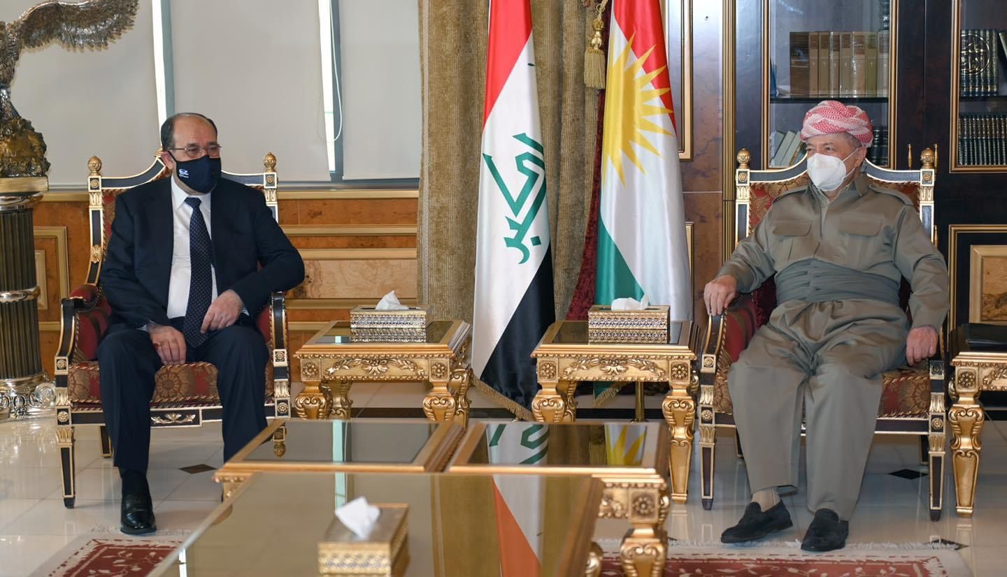 Masoud Barzani meets with AlMaliki in Saladin