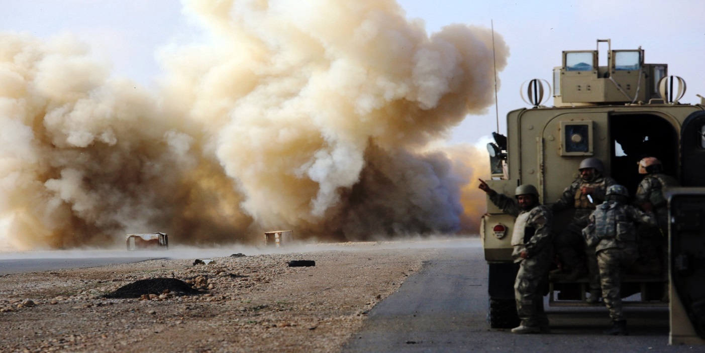 تفجير يستهدف رتل دعم لوجستي للتحالف الدولي جنوبي العراق