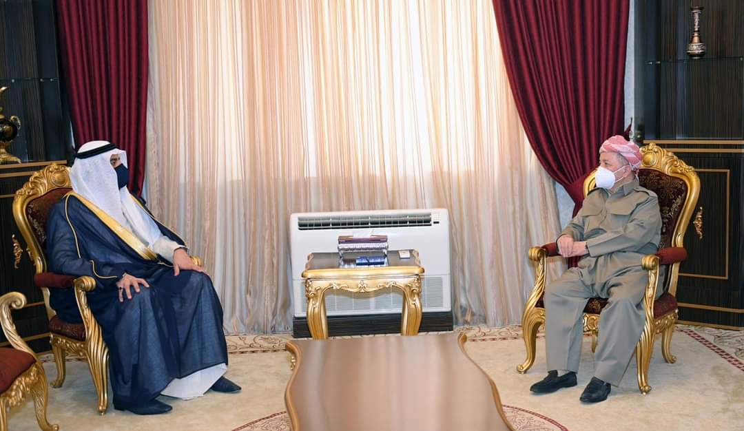 Masoud Barzani meets al-Yawar