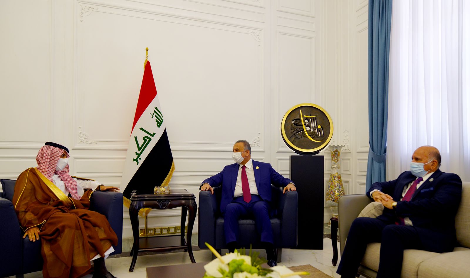 الوفد السعودي يؤكد للكاظمي دعمه مؤتمر بغداد لاستقرار المنطقة