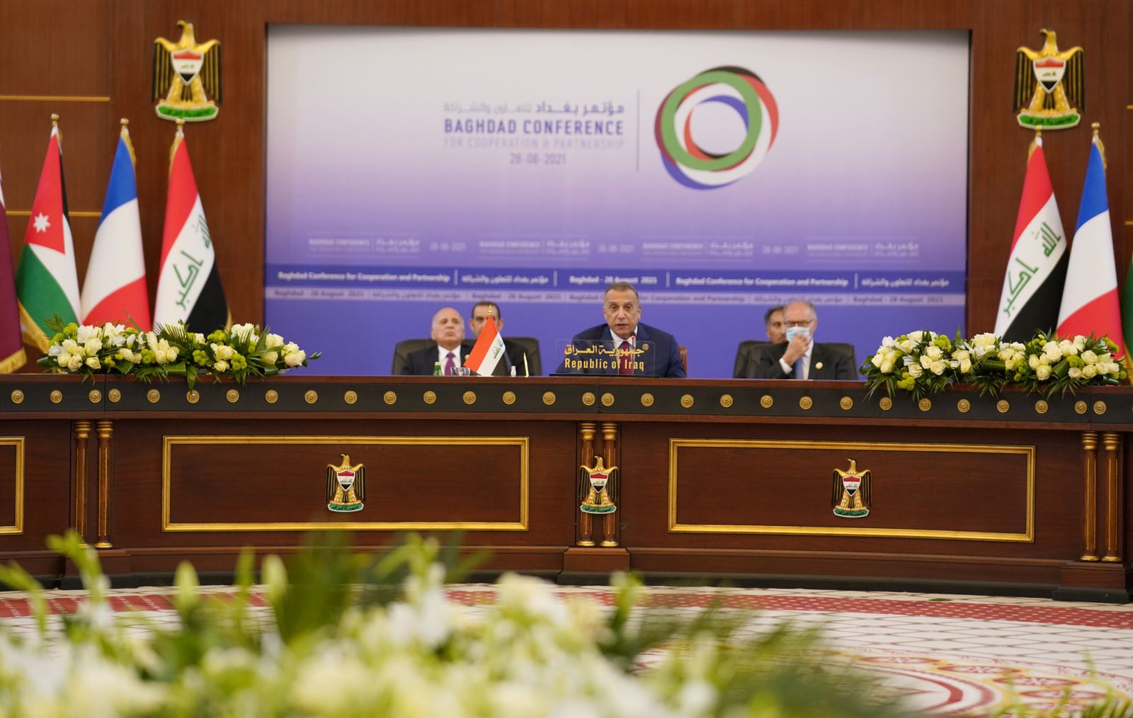 الكاظمي: انعقاد المؤتمر في بغداد يجسد رؤية العراق في تغليب لغة الحوار