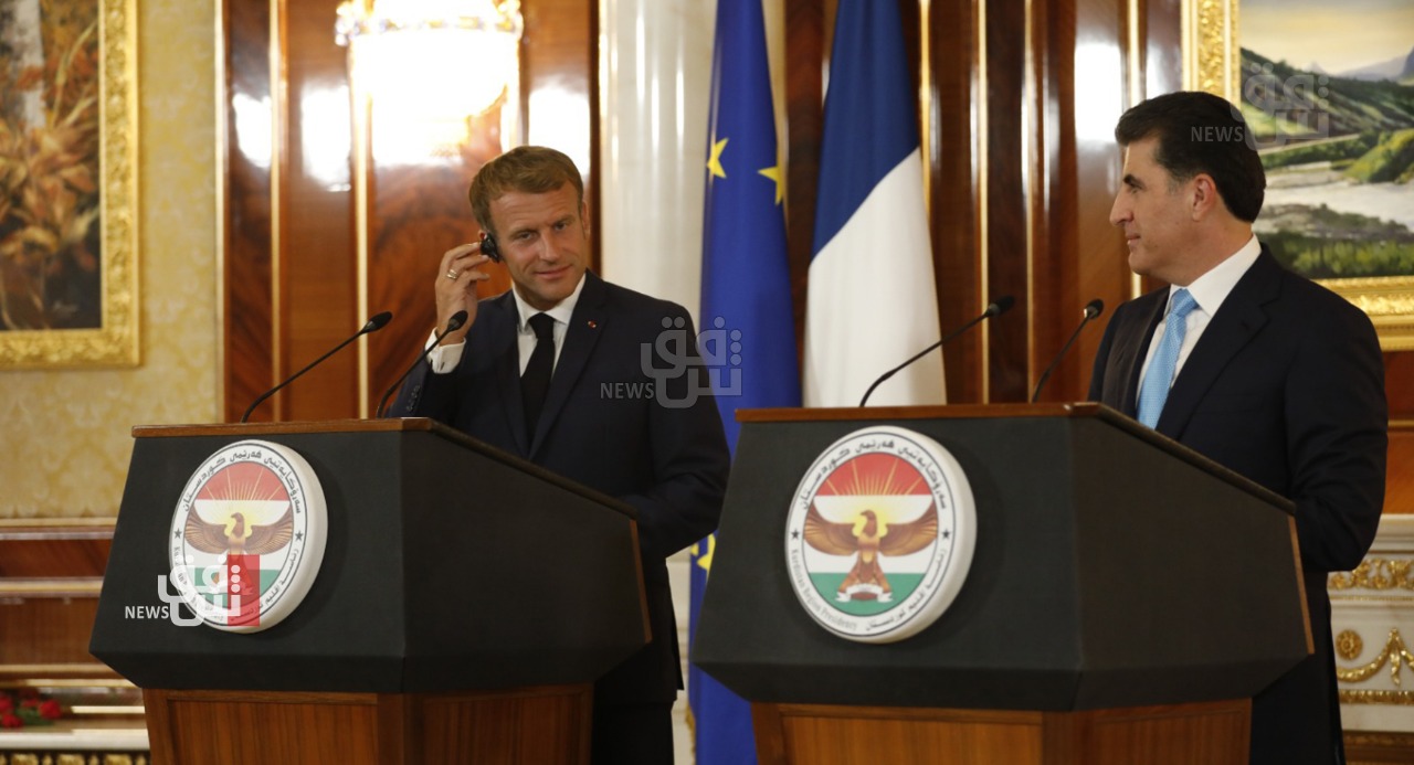 President Barzani: President Macron's visit supports the democratic process in Iraq