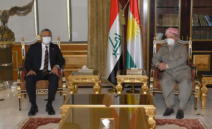 Masoud Barzani hosts the CHP delegation visiting the Kurdistan Region