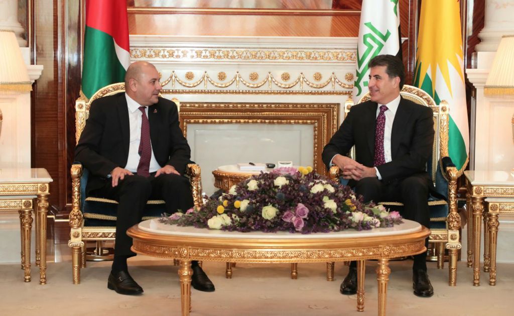 President Barzani hosts jordan's Parliament Speaker