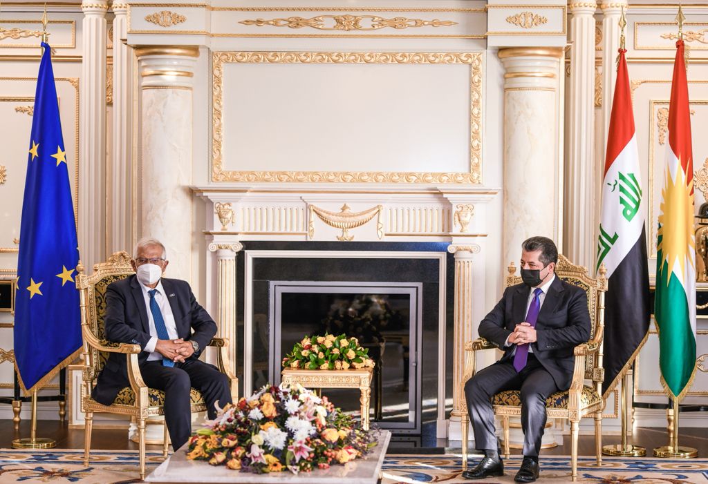 Borrell to PM Barzani: Kurdistan is pivotal to the Middle East's stability 1631034692410