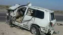 مصرع ضابط عراقي كبير وإصابة اثنين آخرين وجندي بحادث مروع